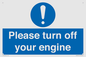MV16901: Please turn off your engine