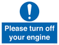 MV16901: Please turn off your engine