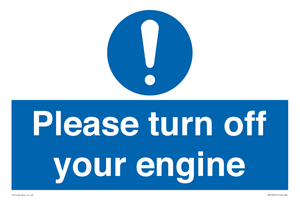 MV16901: Please turn off your engine