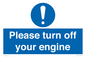 MV16901: Please turn off your engine