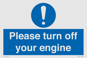 MV16901: Please turn off your engine