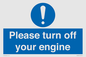 MV16901: Please turn off your engine