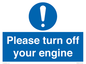 MV16901: Please turn off your engine