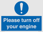 MV16901: Please turn off your engine