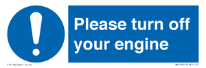 MV16901: Please turn off your engine
