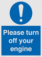 MV16901: Please turn off your engine