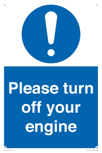 MV16901: Please turn off your engine