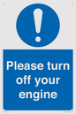 MV16901: Please turn off your engine