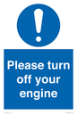 MV16901: Please turn off your engine
