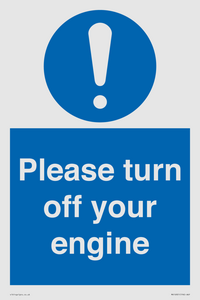 MV16901: Please turn off your engine