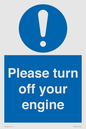 MV16901: Please turn off your engine