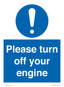 MV16901: Please turn off your engine