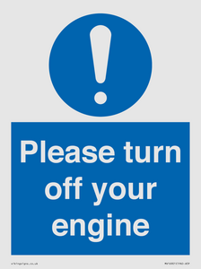 MV16901: Please turn off your engine