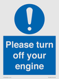 MV16901: Please turn off your engine