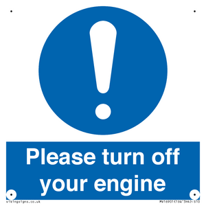 MV16901: Please turn off your engine