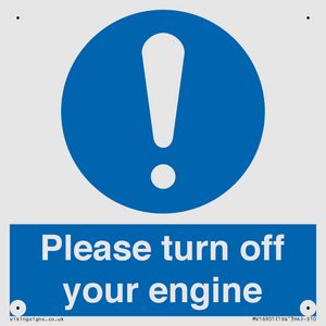 MV16901: Please turn off your engine