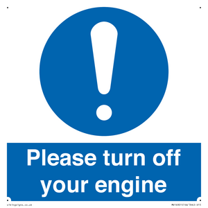 MV16901: Please turn off your engine
