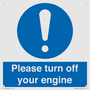MV16901: Please turn off your engine