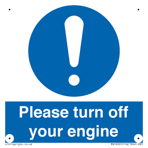 MV16901: Please turn off your engine