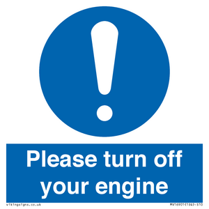 MV16901: Please turn off your engine