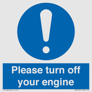 MV16901: Please turn off your engine