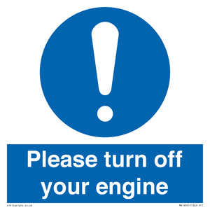 MV16901: Please turn off your engine