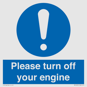 MV16901: Please turn off your engine