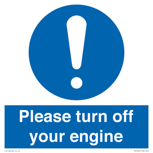 MV16901: Please turn off your engine