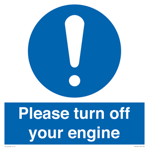 MV16901: Please turn off your engine