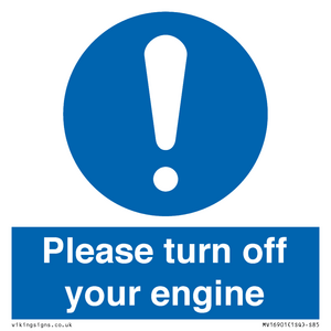 MV16901: Please turn off your engine