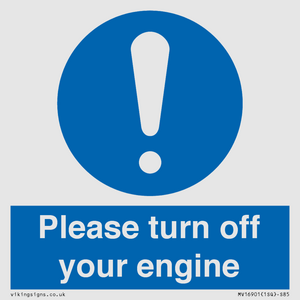 MV16901: Please turn off your engine
