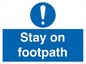 MV16921: Stay on footpath