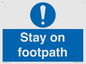 MV16921: Stay on footpath