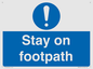 MV16921: Stay on footpath