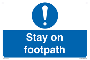 MV16921: Stay on footpath