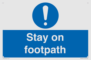 MV16921: Stay on footpath