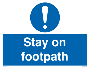 MV16921: Stay on footpath