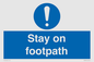 MV16921: Stay on footpath
