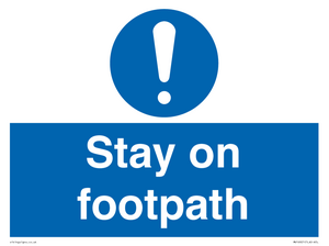 MV16921: Stay on footpath