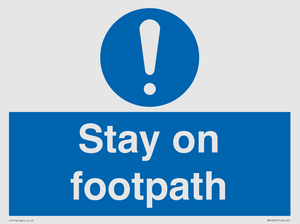 MV16921: Stay on footpath