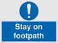 MV16921: Stay on footpath