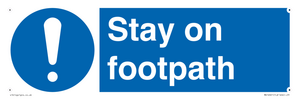 MV16921: Stay on footpath