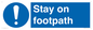 MV16921: Stay on footpath