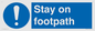 MV16921: Stay on footpath