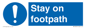 MV16921: Stay on footpath