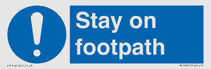 MV16921: Stay on footpath