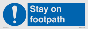 MV16921: Stay on footpath