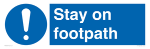 MV16921: Stay on footpath