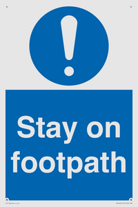 MV16921: Stay on footpath