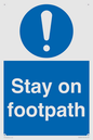 MV16921: Stay on footpath